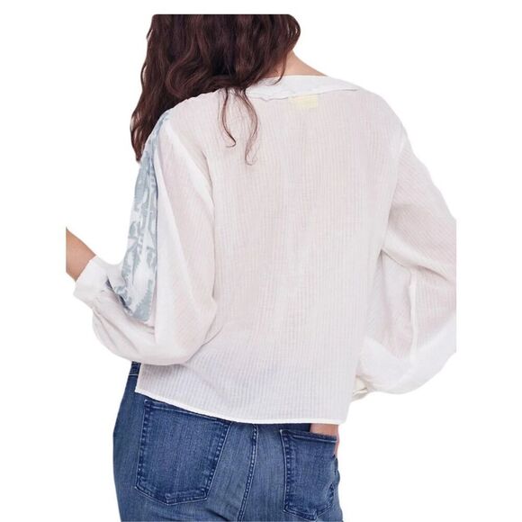 New Roller Rabbit Top Jambdani Kiko size XL long sleeve - Picture 2 of 6